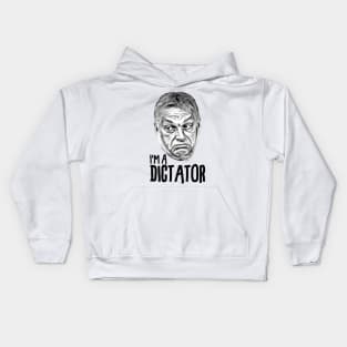 Orban Viktor Dictator Face Black Kids Hoodie